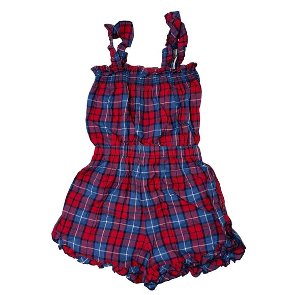 NWT Aerie Sleepwear Plaid Romper Size S - Picture 3 of 4